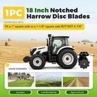 1 Pcs 18  Disc Harrow Blade 3 5mm 9-gauge Notched For 1  Or 1-1 8  Square Axle