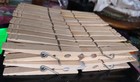 Wooden Hard Wood Spring Loaded Large Alligator Clothespins Super Grip 3 3  48pcs