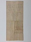 1878 Antique Handwritten Receipt  100 Investment W 1898 2c Ir Overprint Stamp