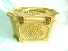 Vintage Max Klein Brown beige Plastic Sewing Box With Tray   Sewing Notions