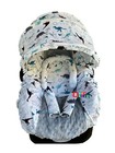 Whole Caboodle Car Seat Canopy 9pc Stretch Baby Car Seat Cover Headrest Dinosaur