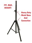  2  Dj Pro Lighting 7 Foot Tripod Light Stand    2  Square Truss T-bar Adapter