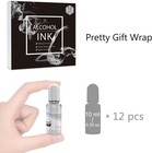 White Alcohol Ink Set - 4 Ounce 2 Type Color For Resin Petri Dish Making  Epo   