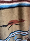 Vintage Chimayo Wool Wall Hanging Rug Saddle Blanket Roadrunner Aztec Design