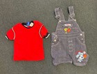 Vintage 2001 Viacom Blue   s Clues Blue Baseball Overalls Set 2t - Y2k Rare