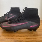 Nike Jr Mercurial Superfly V Fg Cleats Black Pink Kids 831943 006 Us W 6 5