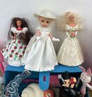 Huge Lot Of Vintage Girls Toys   Blue Plastic Case 48 Pieces Total Disney Mattel