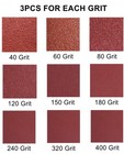 27 Pack 3 X 18 Inch Ao Sanding Belts 40 60 80 120 150 180 240 320 400 Sandpaper