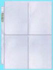 10 Ultra Pro 4-pocket Platinum Card Pages Sheets Protectors Toploader 3 5 x5 25 