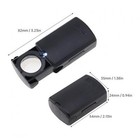 Magnifier Small Pocket Magnifying Glass 30x With Led Light For Reading Seniors