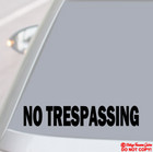 No Trespassing -vinyl Decal Sticker Sign Door Window Wall Business Home Security