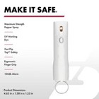 Sabre 2-in-1 Pepper Spray   Alarm Snow White