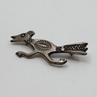 Estate Vintage Navajo Sterling Silver Stamped Roadrunner Pin Booch