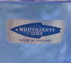 Vintage Taru Syrj  nen For Nuutaj  rvi Finland Purje Glass Vase