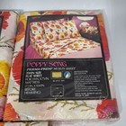 Vintage Sears Poppy Song Floral Twin Sheet Set Flat Fitted   Pillowcases