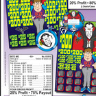 Pull Tab Tickets - Chips Tickets - Pick Board - Game - Bite Me 61810