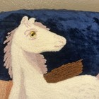 Vintage  Retro    Western Horse Stallion Embroidery Needlepoint Pillowcase