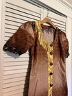 Nigerian African Women   s Dress Size Medium M Handmade Short Sleeve Button