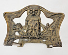 Owl Expandable Bookends 1900 s Art Nouveau Judd Mfg Co Vintage Antique Brass