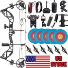 30-70lbs Compound Bow Rh 310fps Archery Target Shooting Hunting Set Let-off 75 