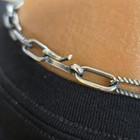 Southwestern Native American Handmade Navajo Link And Twisted Sterling Silver