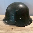 Soviet Ssh-40 Steel Helmet Wwii Great Patina Red Star Looks Battle Tested Look