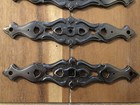 6 Vtg Ajax Backplates  892-6-1 2    Antique Silver Satin Finish New Old Stock
