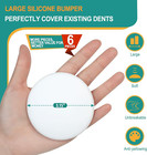  3 15   Door Stoppers Wall Protector  6 Pcs Large White Silicone Door Bumpers Wi