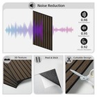  Peel And Stick Wood Slat Wall Panels 11 8  X 15 7  8 Pack Dark Brown