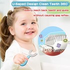 U-shaped Toothbrush Kids 2 Pcs - Toddler Toothbrush With Food Grade Soft Silicon
