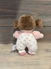 Baby Starters Rattle Girl Pink Floral Doll Lovey 9  Stuffed Plush Toy