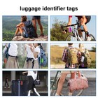 8 Pack Luggage Tag Aluminum Luggage Tags Set Luggage Tag With Name Id Card