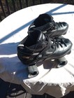 Rock Gt-50 Roller Skates Sz 10 Black Grey Swirl Wheels Laces Men s 10 Women s 11