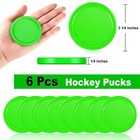 3 1 4 Inches Air Hockey Pucks 6 Pack Full Size Heavy Pucks For Game Tables Eq   
