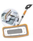  39 8  Snow Brush For Car Extendable Snow Broom Detachable Ice White-orange