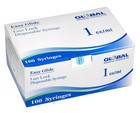 Global Medical Products - Easy Glide 1cc Luer Lock Syringe  no Needle  - Qty 100