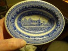 Vintage  dining Car 6  China Baker oval Bowl  B o Railroad Shenango