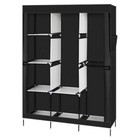 71  Portable Closet Wardrobe Clothes Rack Storage Organizer With Shelf Black