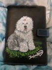  8 Off  Hand-pnted 3d Sitting Old English Sheepdog Planner Book By Barbara Wood 
