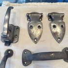 Antique Ice Box Hardware Restorers Latches   Hinges Handles Lot Of 23 Pieces