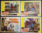Set Of 4 Badlands Of Montana Original  57 Movie Lobby Card Poster Good Condition