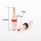 100  Pure Copper Binding Post Speaker Banana Jack Amplifier Terminal