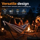 Elevon 9 Ft Adjustable Steel Hammock Stand With Rubber Feet  Up To 450 Lb  Black