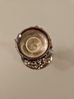 Vintage Godinger Silver Art Ornate Baroque Single Taper Candle Holder 3 5  Tall