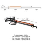 Titan Attachments 26 Ft Telescoping Hydraulic Skid Steer Truss Boom Jib Crane