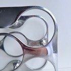 Vintage Mid-century Modern Aluminum Wine Rack Retro 50s Cosmic Bareware