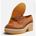 Robert Clergerie Anja Derbies In Rust Calfskin Size 40