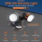 2700 3600lm Led Flood Light D2d pir on Time Outdoor 30w Aluminum Security Lamp