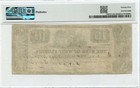 1832  10 Appalachicola  Florida Obsolete Note Bank Of West Florida Pmg Vf25