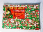 Vintage Christmas Gift Wrapping Paper Sheets 1960 s 1970 s Kids Children Kitsch